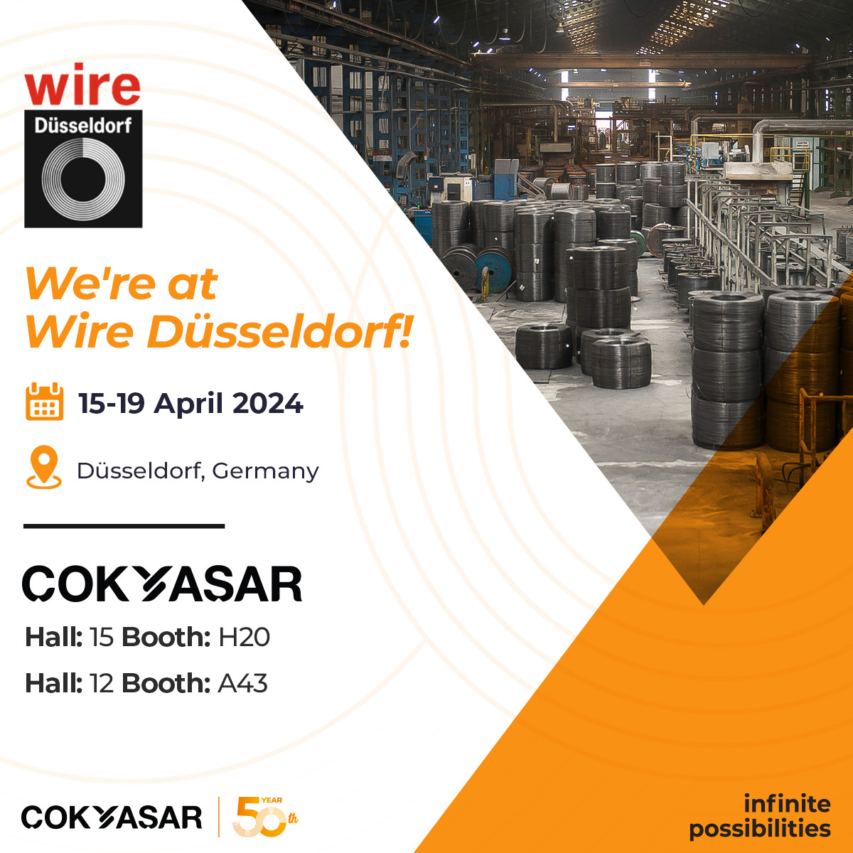 Wire Düsseldorf Fuarı’ndayız!