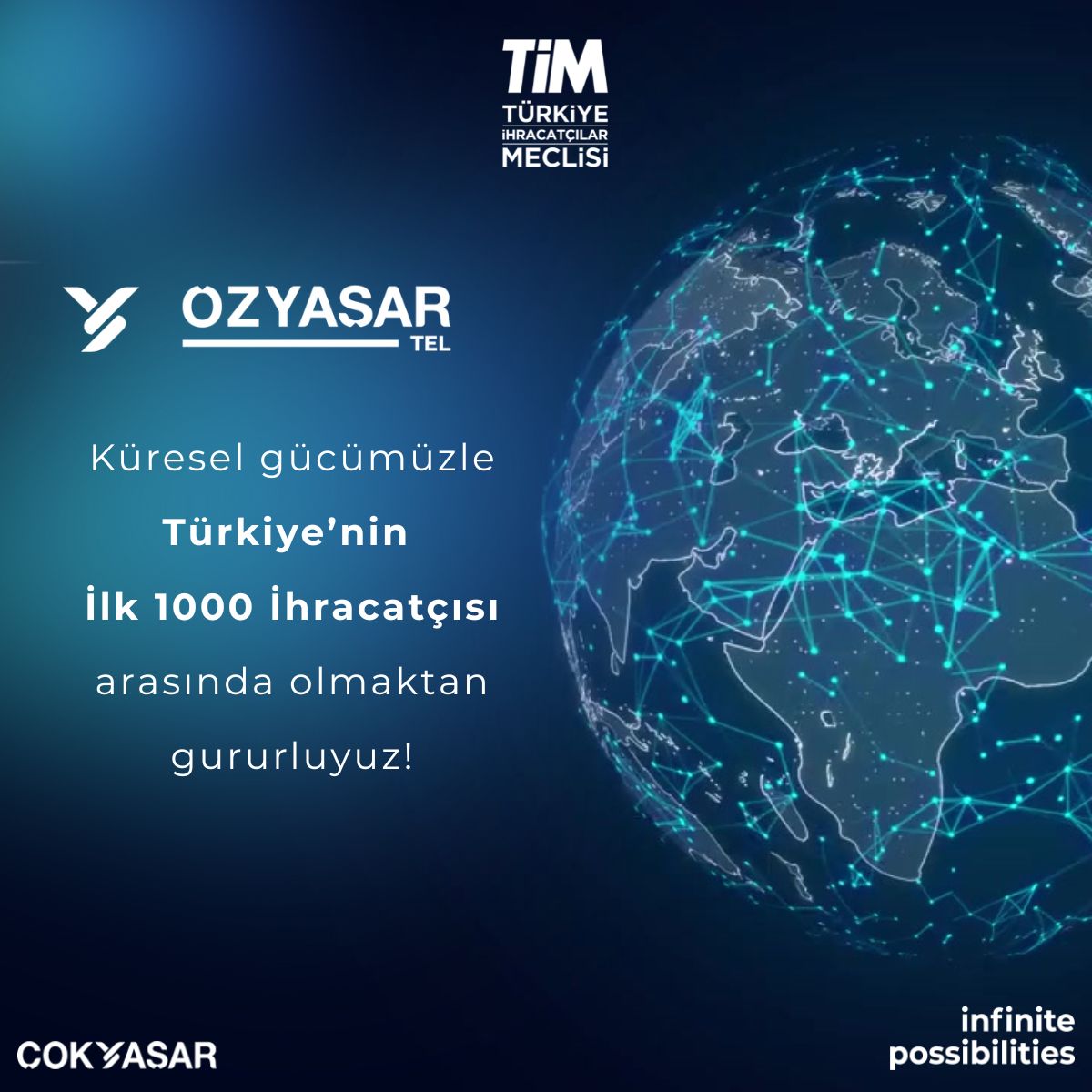 Türkiye’nin İlk 1000 İhracatçısı arasında olmaktan gururluyuz!